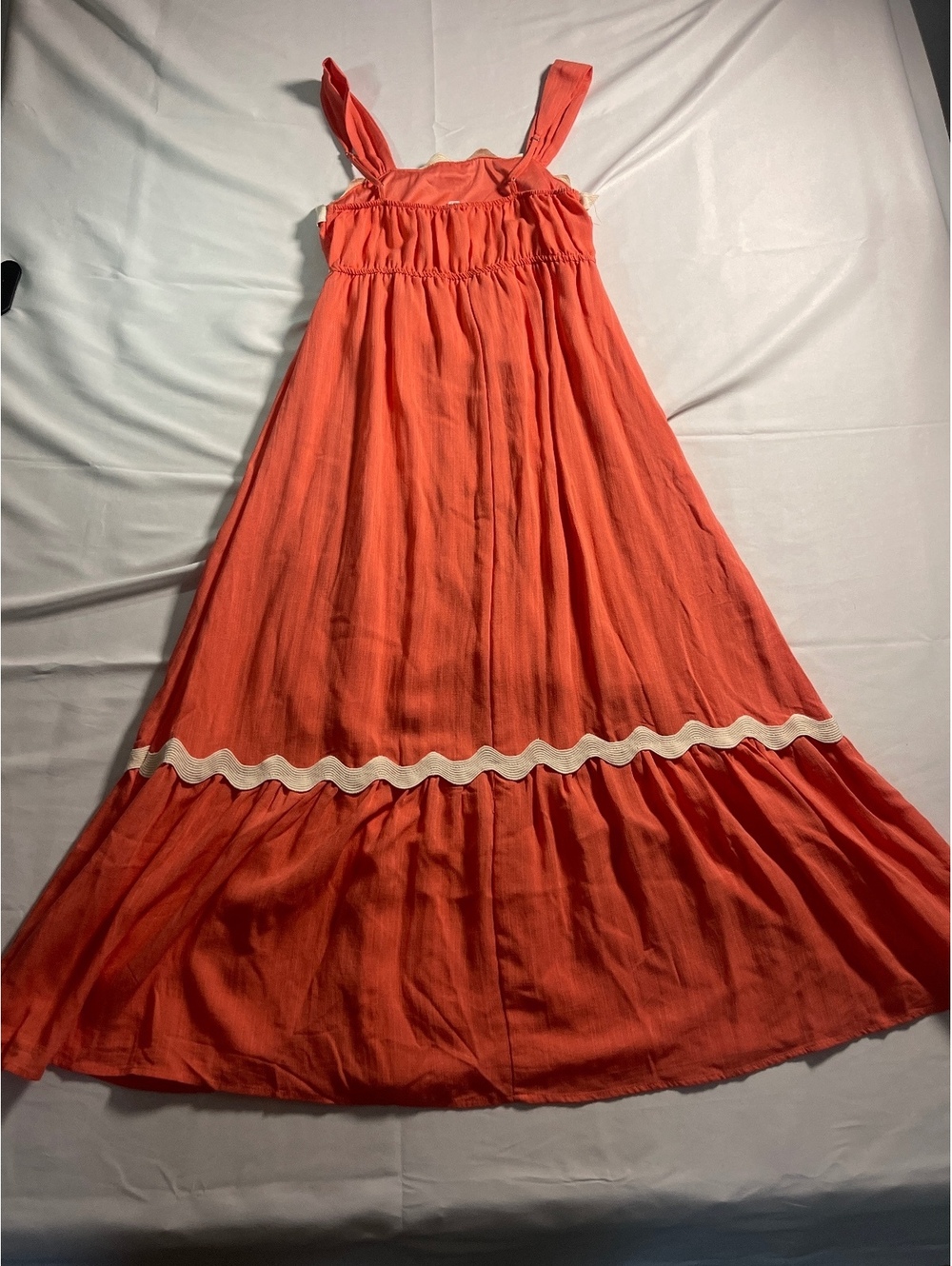 Women’s Size Medium Blu Pepper Coral Maxi Dress - Picture 5 of 6